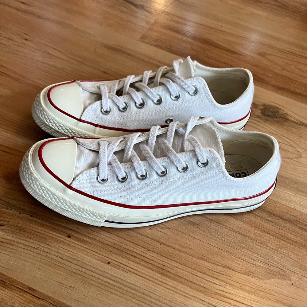 Converse White and Red Women's Shoes